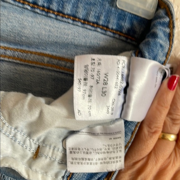 Levi's Blue High Rise Jeans Slim Fit - Picture 7 of 11